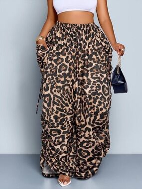 Viral drawstring Wide Leg Pants